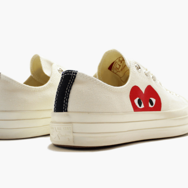 Converse X CDG Chuck Taylor All Star Low Play White Men's - Pimp Kicks