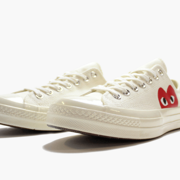 Converse X CDG Chuck Taylor All Star Low Play White Men's - Pimp Kicks