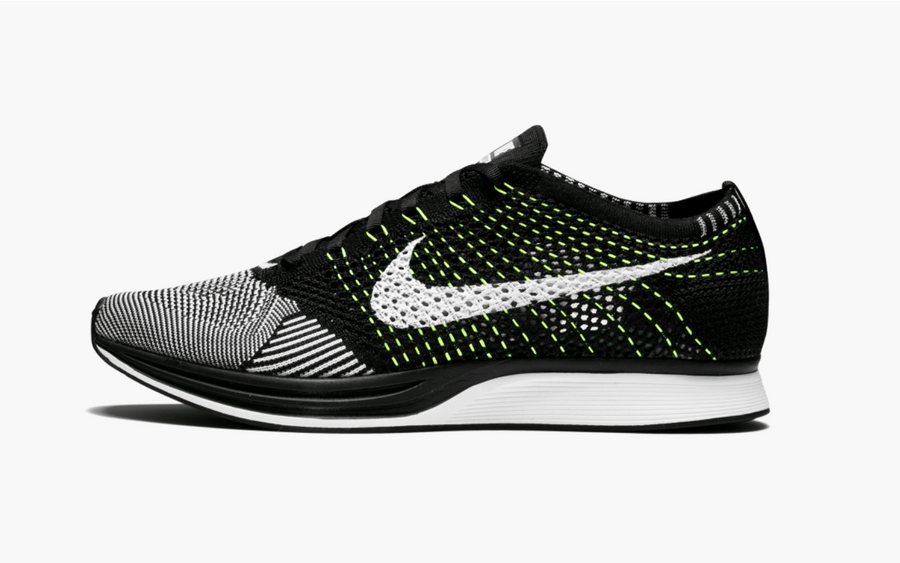 Nike Flyknit Racer Black White Volt Men's - Pimp Kicks
