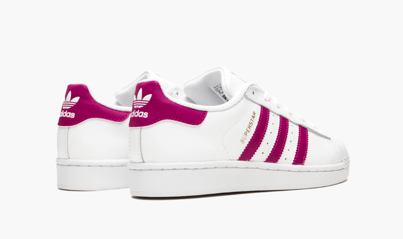 Adidas Superstar Foundation Scarlet Pink Junior Pimp Kicks