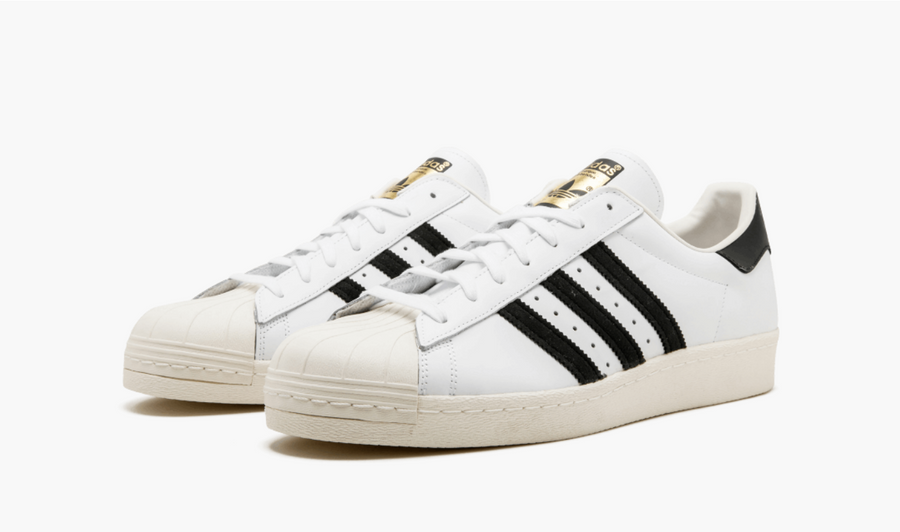 Adidas Superstar White Black 80's Men's - Pimp Kicks