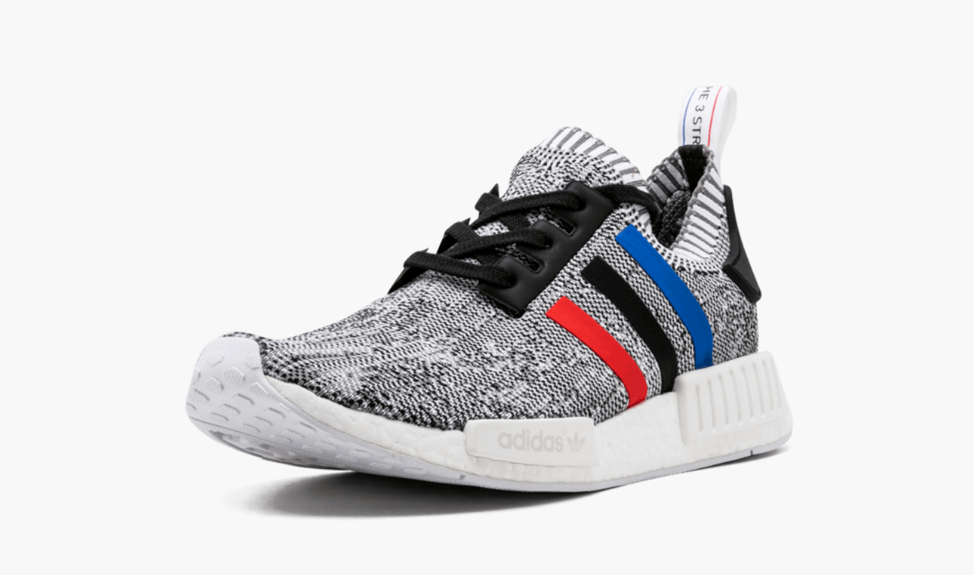 Adidas nmd r1 primeknit white shop mens
