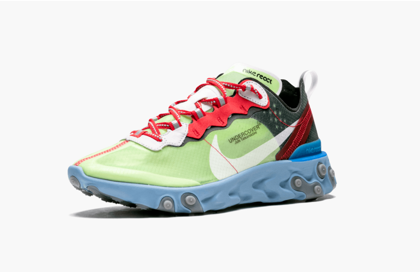 Nike React Element Undercover 87 Volt Blue Men s Pimp Kicks